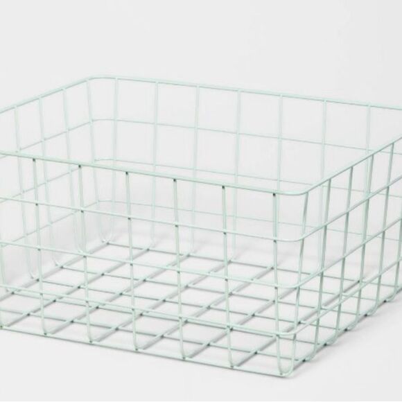 *NWT* - 13" Rectangular Wire Decorative Basket - Brightroom 2 PACK - Picture 1 of 3